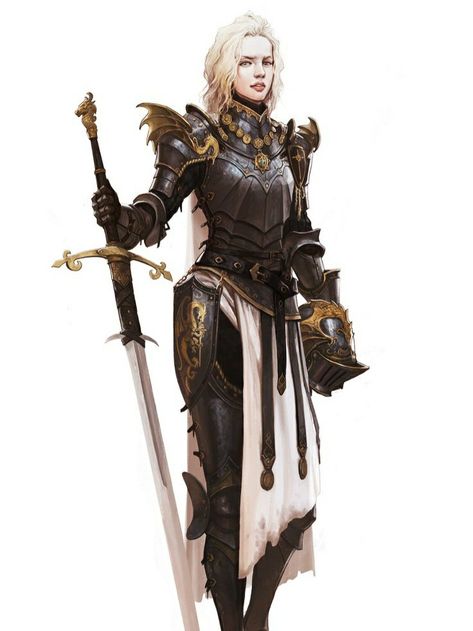 Dragon Knight Art Character Design, Knight Core Aesthetic Outfits, Women In Armor Art, Armor Design Fantasy, Dragon Armor Female, Female Armor Design, D&d Cleric, Female Knight Art Character Design, Knight Pose