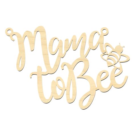 Our wooden, laser cut mama to bee sign Bee Baby Shower Backdrop, Mama To Bee, Mounting Putty, Bee Sign, Bumble Bee Baby Shower, Shower Backdrop, Spring Baby Shower, Bee Baby, Twins Baby Shower