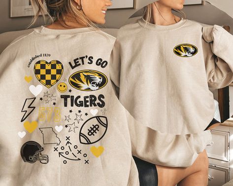 MIZZOU – 812 Hickory Highschool Softball Shirts, Athletic Booster Club Shirts, School Spirit Crewneck, Team Merchandise Ideas, Spirit Wear Designs High Schools, College Club Merch Ideas, Lsu Football Game Outfit, Game Day Shirt Ideas, Lsu Merch