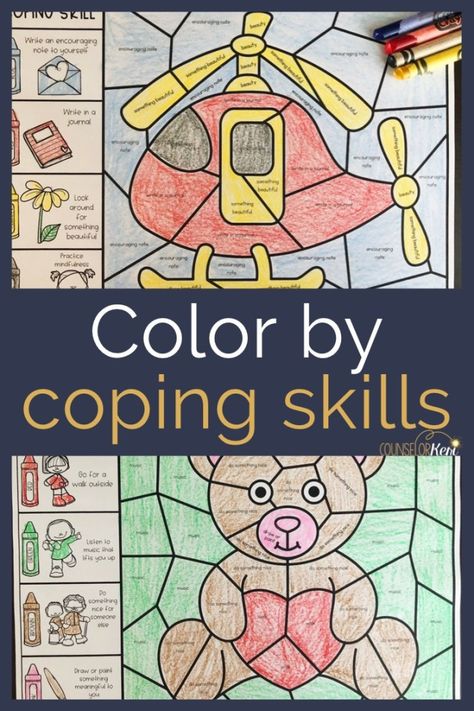 Kids Coping Skills, Coping Skills Activities, Individual Counseling, Counseling Lessons, Guidance Lessons, Elementary Counseling, Social Skills Activities, Elementary School Counseling, School Social Work