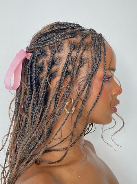 Goddess Boho Braids, Brown Braids, Hair Growth Methods, Goddess Braids Hairstyles, Cute Box Braids Hairstyles, Protective Hairstyles Braids, Pretty Braided Hairstyles, Protective Style, Girls Hairstyles Braids