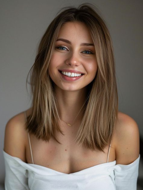 Best Haircuts for Straight Hair: Styles for Every Face Shape and Occasion Fall Haircut Straight Hair, Mom Chop Hair Straight, Cute Teen Haircuts Medium, Round Face Haircuts Straight, Medium Hair Styles Straight, Short Haircuts For Women With Straight Hair, Medium Blonde Haircut, Shoulder Length Hair Dirty Blonde, Straight Collar Bone Length Hair