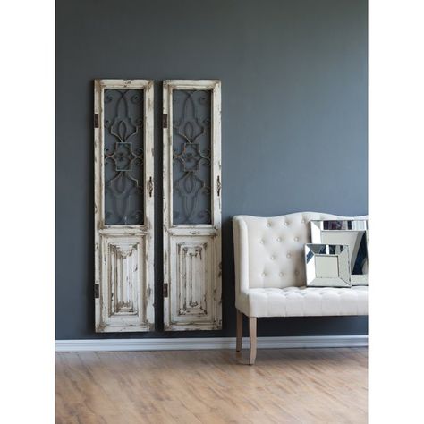 Dennis paneling door. You can use it also as a wall decoration. It will make a wonderful statement. Door Wall Art, Metal Garden Gates, Gate Door, Best Wall, Garden Gate, Panel Wall Art, Wood Wall Decor, Door Wall, Panel Art