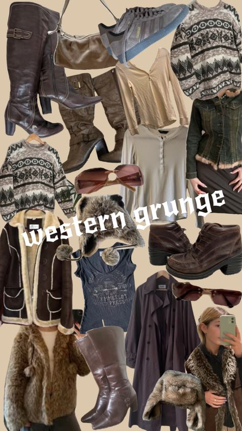 western grunge 🤠 #grunge #cowgirl #western #outfit #vinted #vintage #y2k #styleinspo Grunge Cowgirl Outfits, Grunge Cowgirl, Western Grunge, Western Outfit, Cowgirl Western, Cowgirl Outfits, Country Singers, Vintage Y2k, Clothes