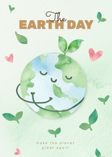 World Earth Day Poster, Environment Day Poster Ideas, Save Earth Posters, Earth Day Poster, Earth Day Images, Environment Poster, Environmental Posters, Earth Day Posters, Recycle Logo