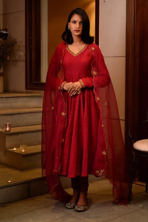 Buy #red #sequins #anarkali at #azafashions Shop online now at #Azafashions.com Call +91 8291990059 or email contactus@azafashions.com for enquiries. #wedding #festive #ethnic #tradional #shopping #shoponline #party #reception #bride Sequin Anarkali, Red Salwar Suit, Red Anarkali Suits, Chanderi Anarkali, Red Kurti, Red Anarkali, Embroidered Anarkali, Wedding Indian, Indian Dresses Traditional