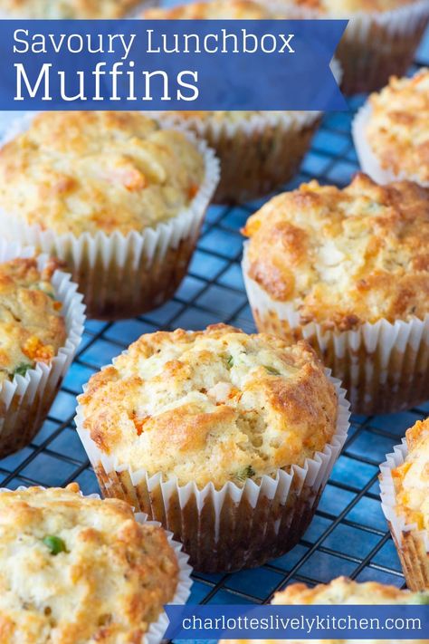 Lunchbox Muffins, Healthy Savoury Muffins, Savory Muffins Recipes, Savory Snack Recipes, Toddler Muffins, Savoury Muffins, Savoury Snacks, Packed Lunches, Savory Muffins