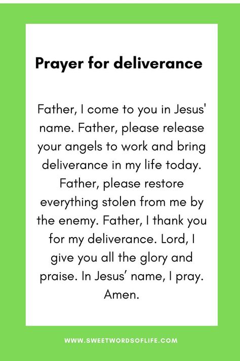 Prayer For Deliverance, Words Of Life, God Is Our Refuge, Prayer Strategies, Prayer For Guidance, Prayers Of Encouragement, Deliverance Prayers, Spiritual Warfare Prayers, Personal Prayer