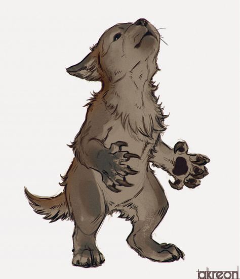 Werewolf Cute Drawing, Werewolf Puppy Art, Dnd Werewolf Character Art, Cool Werewolf Art, Concept Creature Art, Dnd Wolf Monster, Cute Werewolf Art, Werewolf Reference Drawing, Character Design Werewolf