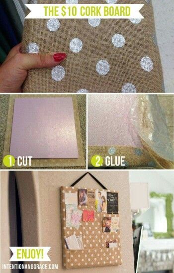 Cork Decorations, Corkboard Ideas, Diy Cork Board, Diy Bulletin Board, Diy Cork, Burlap Decor, Cork Diy, Burlap Crafts, Cork Board