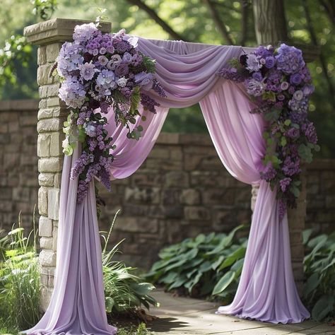 9+ Gorgeous Purple Wedding Theme Details for a Fairy Tale Ceremony • 333k+ Inspiring Lifestyle Ideas & Images Rapunzel Wedding Colors, Tangled Theme Seating Chart, Light Purple And White Wedding Theme, Enchanted Forest Theme Purple, Purple And Lilac Wedding Decor, Repunzle Theme Wedding, Purple Forest Wedding, Lilypad Watercolor, Wedding Decorations Lilac