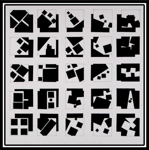 Taylor Piccarreto - composition of squares.  Each square represents a good usage of composition in a square format.  Nice work! Composition From Shapes, Square Composition Design, Basic Shapes Design, Square Composition, Square Drawing, Geometric Design Art, Design Basics, Principles Of Art, Principles Of Design