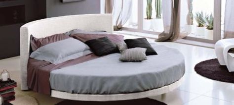 * * * EXCLUSIVE 'DELUXE ROUND BED' * * *  £650 FOR BED DELIVERED AVAILABLE IN 6FT - 7FT - 8FT - 9FT MATTRESS IS EXTRA £200 (6FT) AVAILABLE IN BLACK/BROWN/BLUE/RED/WHITE. ASK FOR MORE DETAILS! Red Headboard, Circle Bed, Low Bed Frame, Round Bed, Romantic Bed, Minimal Bedroom, Curved Headboard, Youth Room, Low Bed