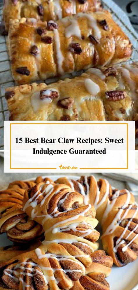 Satisfy your sweet tooth with the 15 Best Bear Claw Recipes! Indulge in flaky pastry filled with delicious almond paste or cinnamon goodness for a guaranteed sweet indulgence. 🐻🥐🍬 


#DishPulse #BearClawBliss #SweetIndulgence #RecipeInspiration #BakingDelights #HomemadeGoodness #DessertHeaven Bear Claws Recipe Easy, Bearclaws Pastry, Bear Claws Recipe, Bear Claw Recipe, Kringle Recipe, Best Baklava Recipe, Saltimbocca Recipe, Hard Boiled Egg Recipes, Baklava Recipe