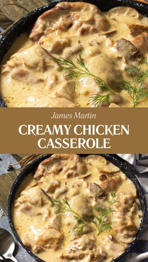 James Martin Creamy Chicken Casserole Jamie Oliver Greek Chicken, Jamie Oliver Chicken Cacciatore, Chicken Spectacular Casserole, Jamie Oliver Chicken In Milk, Jamie Oliver 15 Minute Meals Chicken, James Martin Recipes, Creamy Chicken Casserole, Cheesy Mashed Potatoes, Tv Chefs