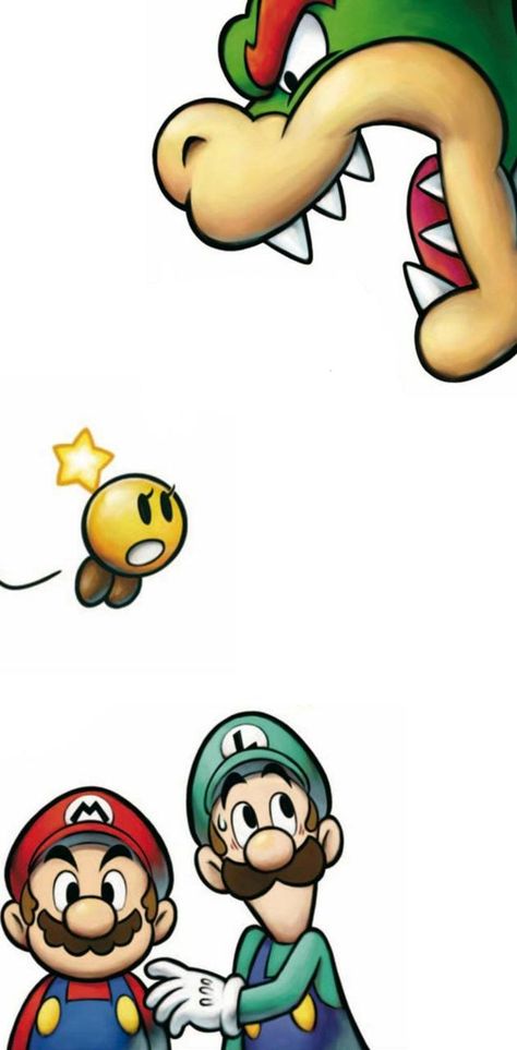 Super Mario Wallpaper Iphone, Mario And Luigi Wallpaper, Bowsers Inside Story, Mario Y Luigi, Story Wallpaper, Mario Fan Art, Mario Stuff, Mushroom Kingdom, Super Mario Galaxy