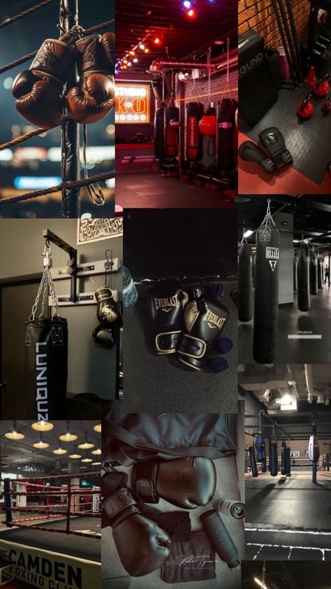 Collage de Boxeo Boxer Aesthetic, Thai Box, Boxing Images, Gym Wallpaper, Boxing Girl, Kickboxing Workout, Christmas Wallpaper Backgrounds, Sports Aesthetic, Basketball Drills