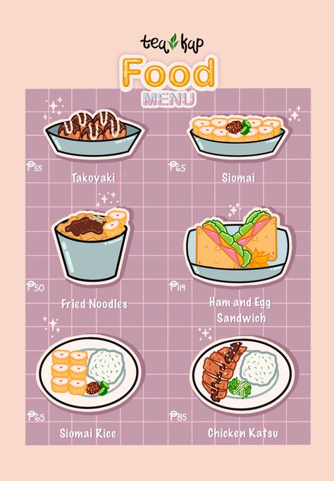 #drawing #food #menu #digitalart #procreate #cutedrawing Siomai Drawing, Menu Drawing, Ham And Egg Sandwich, Japenese Food, Sandwich Menu, Drawing Food, Chicken Drawing, Ham And Eggs, Mini Vlog