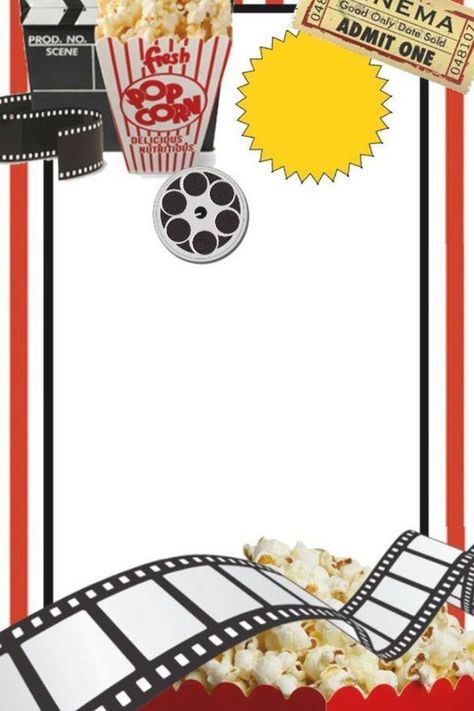 Move Night Idea, Movie Night Poster, Kids Movie Poster, Hollywood Theme Classroom, Cinema Party, Movie Night Birthday Party, Bollywood Theme, Movie Themed Party, Free Green Screen