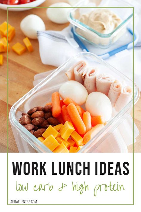 20 delicious and low-carb lunch ideas to get you started, plus tips to keep you consistent and always looking forward to lunch. Work Lunch Ideas, Low Calorie Lunches, Protein Lunch, Low Carb Low Sugar, Low Carb Lunch, Low Carb Diet Recipes, Healthy Low Carb Recipes, Lunch Recipes Healthy, Low Carb Dinner Recipes