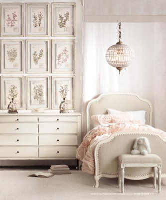 Twin Girl Bedrooms, French Country Bedrooms, Rh Baby, Dekorasi Kamar Tidur, Country Bedroom, Big Girl Rooms, Restoration Hardware, Bedding Collections, Girls Room