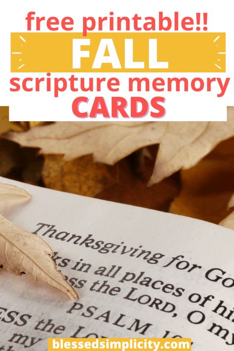 Are you looking seasonal scriptures to memorize for fall? Download these free printable Fall Scripture Memory Cards and memorize bible verses about harvest and rain! Fall Themed Bible Verses, Scriptures To Memorize, Fall Scripture, Free Printable Scripture, Memorize Bible Verses, Harvest Bible, Free Scripture Cards, Free Bible Printables, Fall Bible Verses