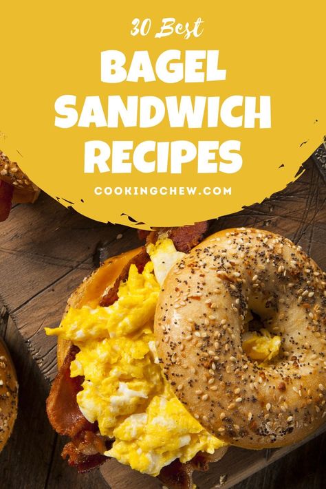 Best Bagel Sandwich Recipe, Best Bagel Sandwich, Bagel Sandwich Lunch, Turkey Bagel, Bagel Fillings, Egg Bagel Sandwich, Bagel Sandwich Recipes, Bagel Sandwiches, Bagel Breakfast Sandwich