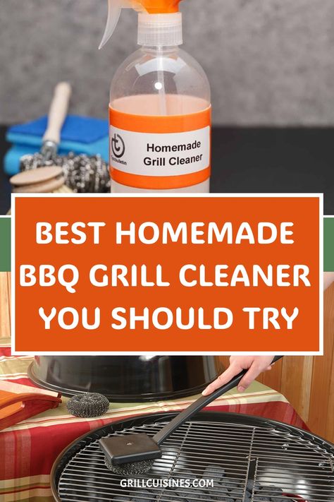 Looking for the perfect and easy DIY all-natural BBQ Grill Cleaner? I have shared a cheap, DIY grill cleaning solution to clean grills without chemicals.#diygrillcleanerspray#stainlessstellgrillcleanerdiy#naturalgrillcleaner Cleaning A Grill, Diy Bbq Grill, Clean Bbq Grill Grates, Homemade Grill, Cleaning Bbq Grill, Clean Grill Grates, Grill Cleaner, Gas Barbecue Grill, How To Clean Bbq