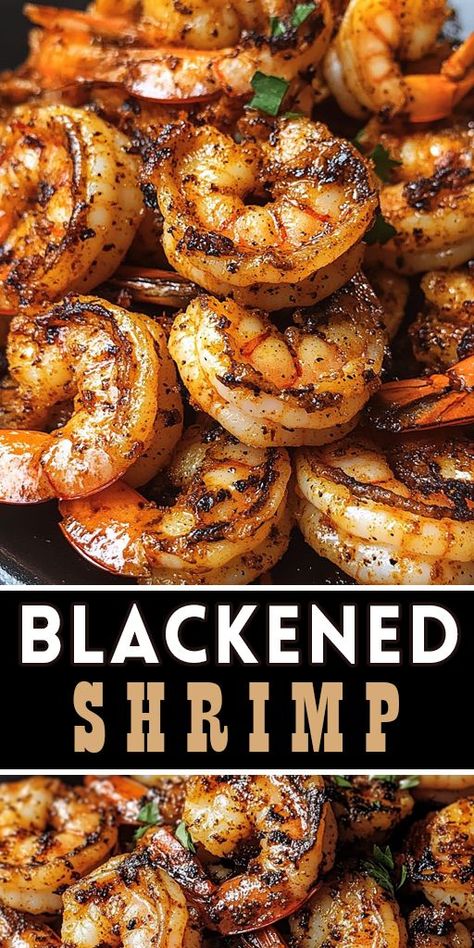 This Quick & Easy Blackened Shrimp recipe is bursting with bold spices and comes together in just 15 minutes! 🦐 Whether you're meal prepping, hosting a dinner party, or need a quick weeknight dinner, this shrimp dish is sure to impress. 🌶️ Pair with your favorite side for a complete meal! Save this Pin for later & share with friends! 👇 💬 What will you serve with your Blackened Shrimp? Let me know in the comments! #BlackenedShrimp #QuickDinner #SeafoodRecipes #HealthyMeals #ShrimpLovers Blackened Shrimp Recipes, Shrimp Bowl Recipe, Fried Shrimp Recipes Easy, Grilled Shrimp Seasoning, Sauteed Shrimp Recipe, Precooked Shrimp Recipes, Easy Grilled Shrimp Recipes, Quick Shrimp Recipes, Jumbo Shrimp Recipes