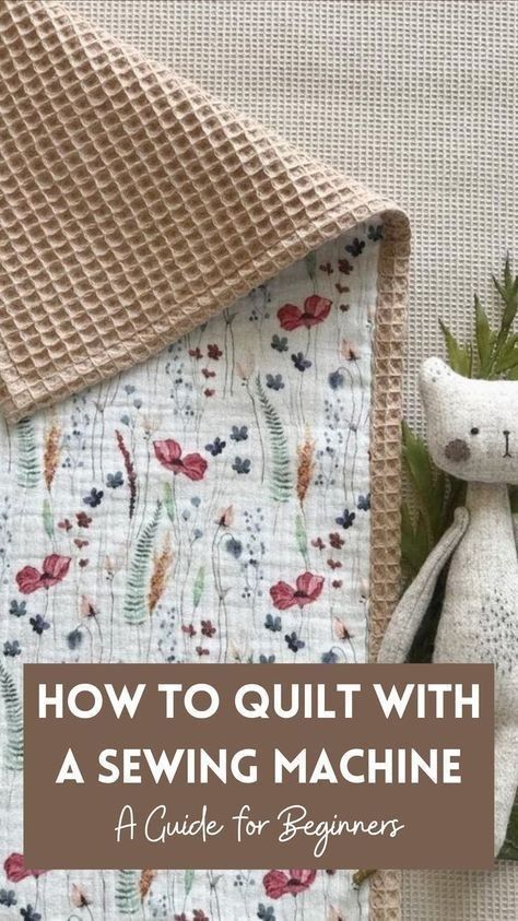 How To Make A Whole Cloth Quilt, How To Sew Blankets, Quilting Without A Sewing Machine, Quilting The Quilt, One Fabric Quilts, Quilting On Home Sewing Machine, Learn How To Quilt For Beginners, My First Quilt, Free Quilting Patterns For Beginners