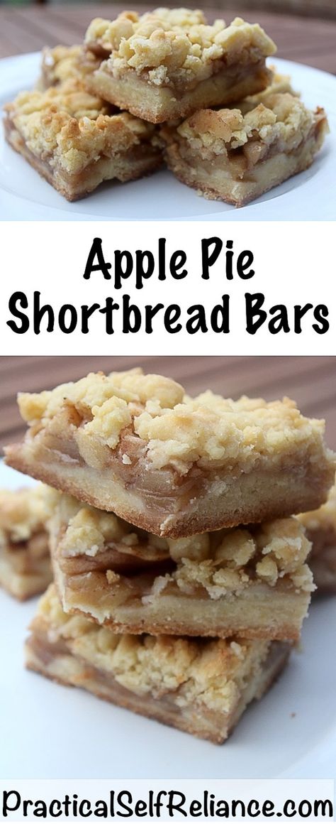 Apple Shortbread Squares Dessert For Neighbors, Honeycrisp Apple Desserts, Apple Desserts For Thanksgiving, Gala Apple Desserts, Thanksgiving Potluck Desserts, Apple Shortbread Bars, Easy Apple Pie Bars, Fall Potluck Ideas, Dessert Potluck