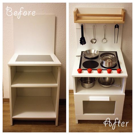 Play Kitchen Diy, Ikea Kids Kitchen, Home Made Christmas, Diy Karton, Diy Kids Kitchen, Diy Kids Furniture, Diy Kitchen Projects, Play Kitchens, Kids Play Kitchen