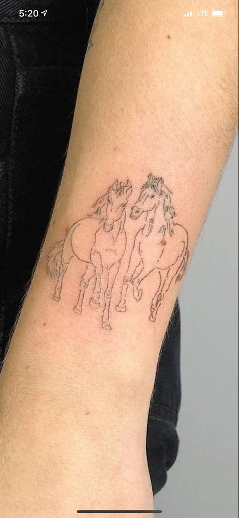 Horse With Wings Tattoo, Horse Back Tattoo, Horse Silhouette Tattoo, Fine Line Horse Tattoo, Owen Tattoo, Bday Tattoo, Spirit The Horse, Silhouette Tattoos, Horse Silhouette