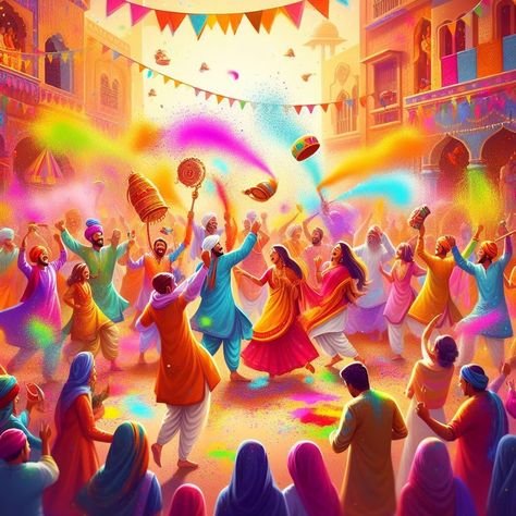 holi Holi Festival Drawing, Colors Festival, Holi Pictures, Festival Of Colors, Drawing Competition, Hindu Festival, Hindu Festivals, Holi Festival, Color Festival