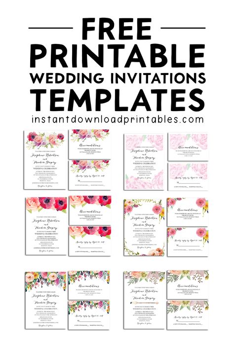 Editable Templates Printable Free, Invitations Wedding Template, Wedding Printables Free Templates, Sample Wedding Invitation, Wedding Invitation Sample, Free Wedding Invitation Templates Editable, Canva Wedding Invitation Templates, Wedding Invitations Templates Free, Wedding Templates Printable Free