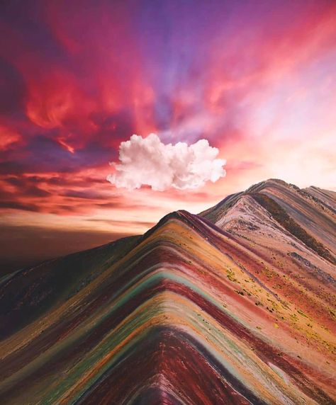 8,469 Likes, 46 Comments - Geologist  Perú| Geology Earth (@geology_peru) on Instagram: “Rainbow Mountain🌈🌈   Post © @oliveryon_777 Photo copyright © Unknown / direct…” Rainbow Mountains Peru, Rainbow Mountains, Colorful Mountains, Rainbow Mountain, Mountains Landscape, Exotic Places, Peru Travel, Southwest Art, Soul Searching