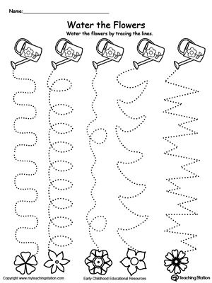 Preschool Tracing, Tracing Worksheets Preschool, Vbs 2024, Preschool Fine Motor, Preschool Writing, Spring Preschool, Line Pattern, Preschool Printables, Tracing Worksheets