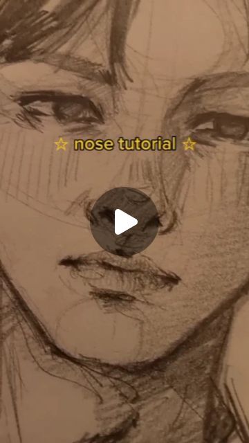 How To Draw Nose Front View, Nose Study Drawing, How Do You Draw Noses, Cute Nose Sketch, Side Nose Tutorial Drawing, How I Draw Noses, How To Sketch A Nose, Nose Toturial Draw, How To Draw Boy Nose