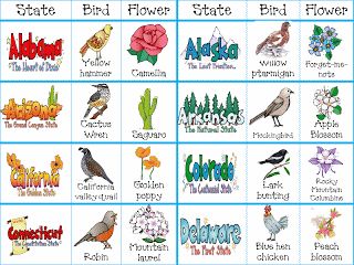 State Birds, Flowers, & Trees FREE Printables | Homeschool Giveaways Us Geography, Montessori Geography, 4th Grade Social Studies, Teaching Geography, States And Capitals, Homeschool Geography, Homeschool Social Studies, The 50 States, State Symbols