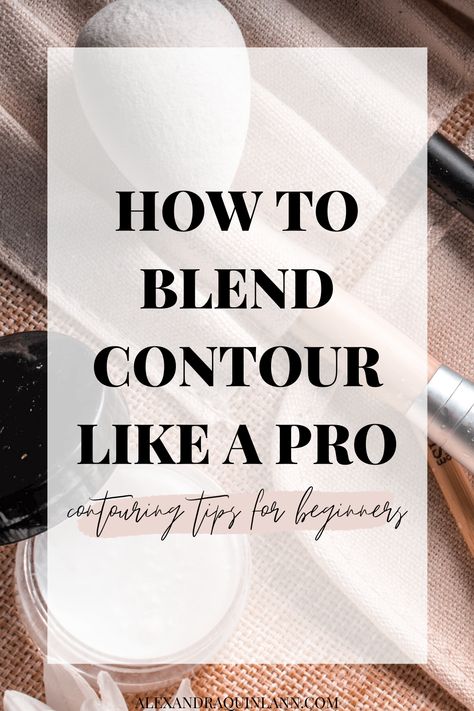 Light Contouring Natural Looks, Makeup Blending Tips, Blending Contour Makeup, How To Blend Contouring Videos, How To Blend Contour, How To Blend Makeup, Makeup Contouring Tutorial, Makeup Contouring For Beginners, Beginner Contouring