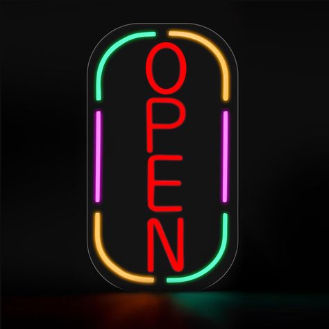 Business Hours Sign, Signs For Business, Open & Closed Signs, Neon Open Sign, Neon Letters, Open Sign, Closed Signs, Neon Decor, Make Money Today