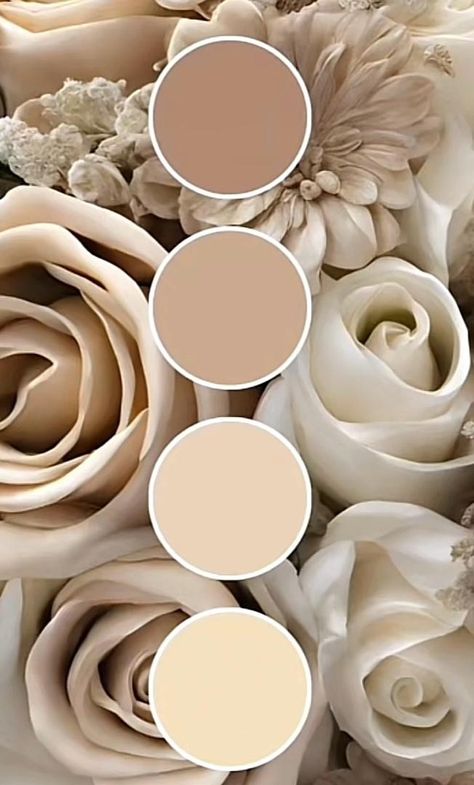 Brown Tone Wedding Theme, Wedding Invites Champagne, Cream And Gold Color Palette, Beige Wedding Ideas, Wedding Nude Theme, Wedding Color Palette Champagne, Terracotta And Champagne Wedding, Moodboard Wedding Colour Palettes, Nude Theme Party