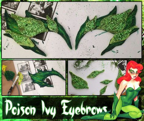 DIY: How to Make Poison Ivy Eyebrows Poison Ivy Eyebrows, Poison Ivy Kostüm, How To Make Poison, Diy Poison Ivy Costume, Poison Ivy Costume Diy, Poison Ivy Makeup, Eyebrows Waxed, Poison Ivy Halloween Costume, Hair Waxing