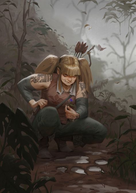 ArtStation - Half Elf Ranger Elf Ranger, Half Elf, Dungeons And Dragons Characters, Dungeons And Dragons, Elf, Character Art, Zelda Characters, Anime, Fictional Characters