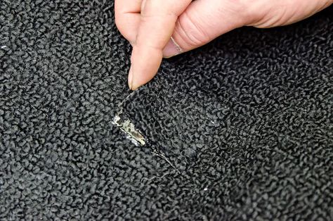 Patch Carpet, How To Patch Carpet, Invisible Mending, Indoor Drying, Carpet Repair, Clean Car Carpet, Big Carpet, Automotive Upholstery, Hall Carpet