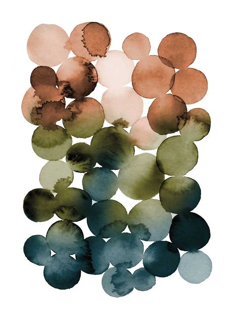 We print Watercolor Earthy Circles by Lisa Nohren on a bright white canvas using a printing process that covers the entirety of the canvas to ensure the most accurate depiction of the artist’s original work. Expert crafters strive to make each canvas art print the unique masterpiece your home deserves. Our framed wall art is hand-crafted and made to order to give a high quality and professional appearance. Each canvas print has preinstalled D-rings attached to the back of the product to make han Circle Canvas, Watercolor Circles, Watercolor Projects, Watercolor Blue, Watercolor Inspiration, Ink Painting, White Canvas, Watercolor And Ink, Abstract Watercolor