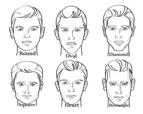 Haircuts say a lot about who you are as a person. We go through the various options you've got- and what is the best hairstyle for your face. The post Best Hairstyle for Your Face Shape appeared first on HARTTER | MANLY. Croquis, Male Face Shapes, Types Of Faces Shapes, Rectangle Face, Drawing Heads, Face Shape Hairstyles, Heart Face, Anatomy Drawing, Hairstyles For Men