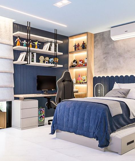 Room Desk Ideas, Boy Room Bedding, Teenager Bedroom Design, Boy Room Themes, Teenager Fashion, Boy Room Wall Decor, Boys Bedroom Furniture, Boys Room Design, Boys Bedroom Makeover