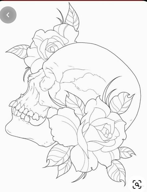 Soon Tattoo, Tattoo Outline Drawing, Skull Art Drawing, Men Tattoos, Skulls Drawing, Tattoo Stencil Outline, Skull Tattoo Design, Tattoo Art Drawings, Skull Drawing