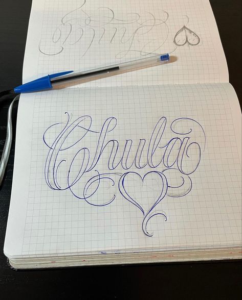 90s Love Letters, Chula Drawing, Cholo Style Letters, Drawing Ideas Letters, Chicano Lettering Drawing, Love Letter Chicano, Chicana Lettering, Chula Tattoo, Chicano Pen Art